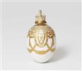 A Berlin KPM porcelain Easter egg bottle with the Achilleion in Corfu - image-2