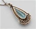 An Art Deco aquamarine pendant - image-2