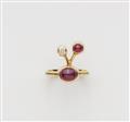 An 18k gold ruby demi-parure - image-3