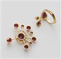 An 18k gold ruby demi-parure - image-5