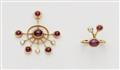 An 18k gold ruby demi-parure - image-1