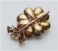 A 14k rose gold retro style clip brooch - image-2