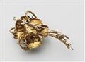 An 18k gold diamond and enamel brooch - image-2