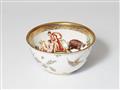 A Meissen porcelain slop bowl with bird-on-rock motifs - image-2