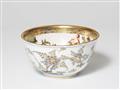 A Meissen porcelain slop bowl with bird-on-rock motifs - image-1