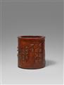 A large bamboo brush pot. 17th/18th century - image-2