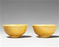 Two yellow-glazed bowls. Republic period (1912-1949) - image-2