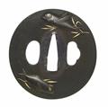 Tsuba. Shibuichi. Edo-Zeit, 3. Viertel 18. Jh. - image-1