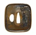 Tsuba. Gelbmetall (shinchû). Edo-Zeit, Mitte 18. Jh. - image-1