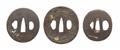 Three iron tsuba. Edo period, 18th/19th century - image-2