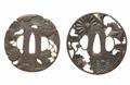 Zwei tsuba. Eisen. Edo-Zeit, 18./19. Jh. - image-1