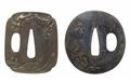 Two copper alloy tsuba. Edo period, 19th century - image-1