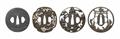 Vier tsuba. Eisen. Edo-Zeit, 18./19. Jh. - image-2