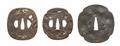 Three large iron tsuba. Edo period - image-1