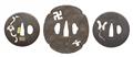 Three iron tsuba. Edo period - image-2