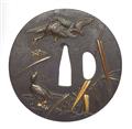 A Mito iron tsuba. Edo period, around 1800 - image-1