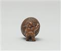 Zwei Netsuke. Buchsbaum. 19. Jh. - image-6