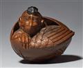 A boxwood netsuke of a tengu no tamago. Late 19th century - image-1