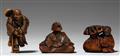 Three boxwood netsuke. 19th century - image-1