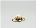 A marine ivory netsuke of a rat with a fruit. 19th century - image-3