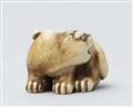 An ivory netsuke of a tiger. Mid-19th century - image-4