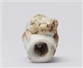 A porcelain netsuke of tiger on bamboo. 19th century - image-2