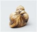 An ivory netsuke of a tiger with young. 19th century - image-4