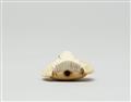 An ivory netsuke of a fukura suzume. 19th century - image-4