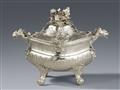 An important Spanish silver tureen and cover - image-1