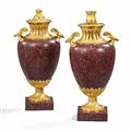 A pair of Transition period porphyry cassolettes - image-1