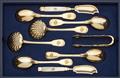 An extensive Parisian silver gilt cutlery set made for the Marquis and the Marquise de Pomereu - image-4