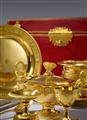 A silver gilt travel service in a box - image-3