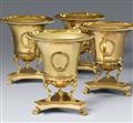 Four silver gilt wine coolers from a service made for the Russian Court - image-1