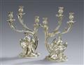 A pair of silver candelabrum from the wedding service made for Maria Letizia Bonaparte - image-2