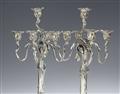 A pair of Art Nouveau silver candelabra - image-3