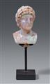 A rare miniature carved opal bust of a Roman emperor - image-3