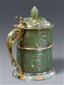 A courtly carved jade tankard - image-2