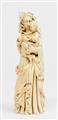 Bohemia 17th century - A 17th century Bohemian carved ivory figure of the Virgin and Child - image-2