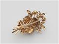 An 18k gold diamond bouquet brooch - image-2