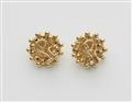 A pair of 14/18k gold clip earrings - image-2