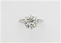 An 18k white gold brilliant-cut diamond solitaire ring - image-1