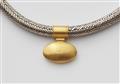 Silbernes Halsband mit Opalanhänger - image-2