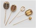 Five Historicist 14k/18k gold tie pins - image-2