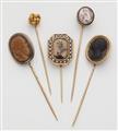 Five Historicist 14k/18k gold tie pins - image-1