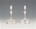 A pair of Rostock silver candlesticks - image-1