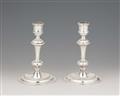 A pair of George II Dublin silver candlesticks - image-1
