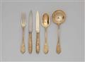 A set of Parisian silver gilt dessert cutlery in a fitted case - image-4