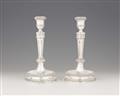 A pair of Roman silver candlesticks - image-1