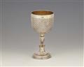 A parcel gilt Vienna silver goblet - image-1