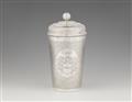 A large silver snakeskin beaker and cover - image-4